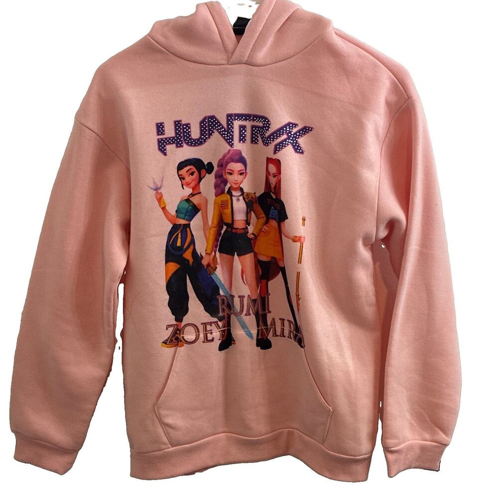 K-Pop Demon Hunters HUNTR/X Pink Girls Hoodie Size 11 NENE